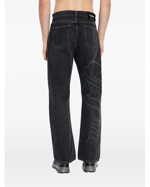 Off-White c/o Virgil Abloh Blue Script Logo 90S Skate Jeans for men