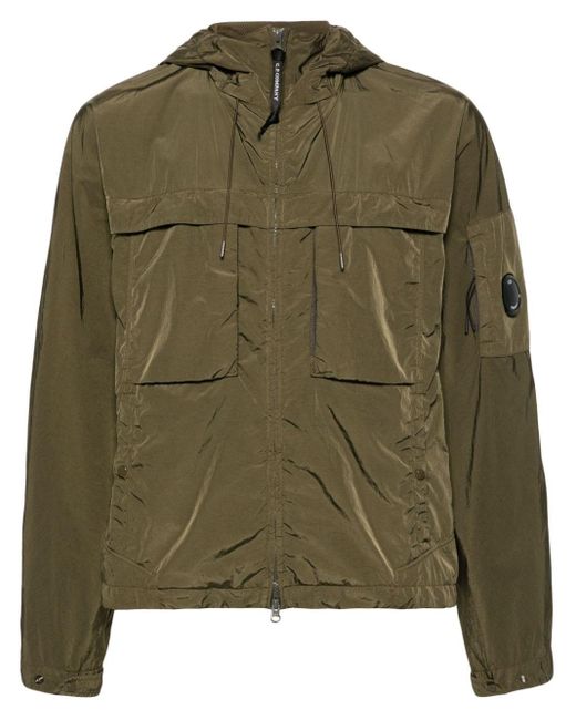 C P Company Green Chrome-r Hooded Jacket for men