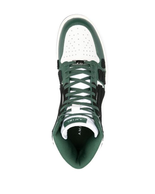 Amiri Green Skel High-top Sneakers for men