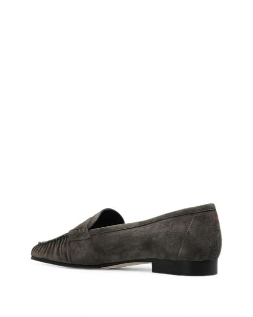 Aeyde Brown Aldous Suede Loafers