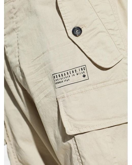 DSquared² Natural Straight Trousers for men