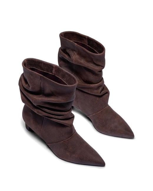 Bernardo Brown Etta Pointed-Toe Boots