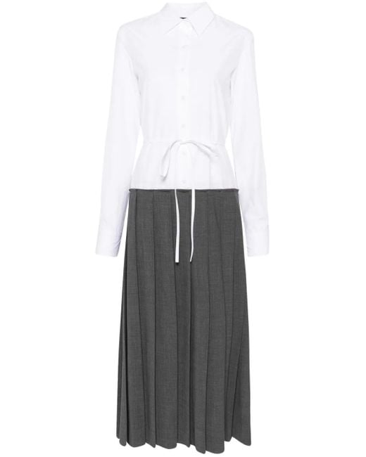 Fabiana Filippi White Shirt Midi Dress