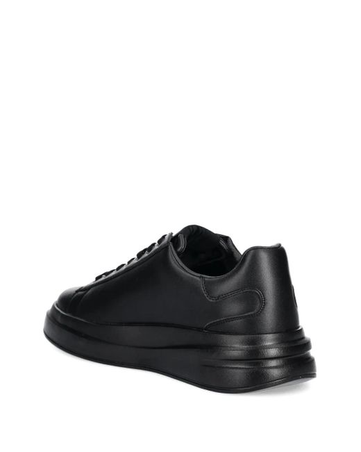 Guess Black Elba Embossed-Logo Platform Sneakers for men