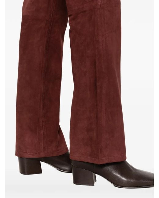 Ba&sh Suede Flared Trousers