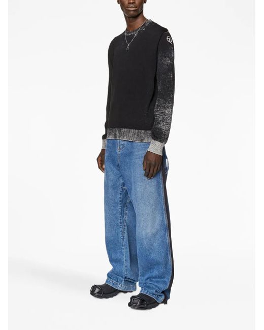 DIESEL Blue Sweaters for men