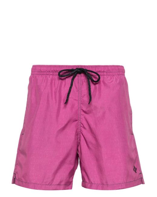 Drumohr Pink Logo-print Swim Shorts for men
