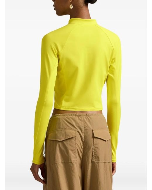 Polo Ralph Lauren Yellow Half-Zip Long-Sleeve Top