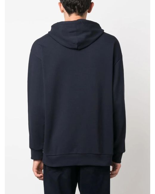 A.P.C. Blue Organic Cotton Hoodie for men