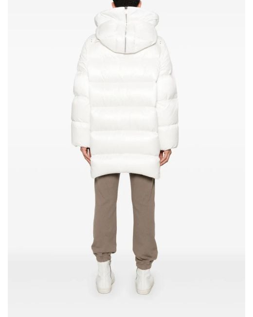 Moncler White Cyclopic Coat