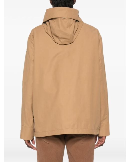 Moncler Natural Veste À Patch Logo