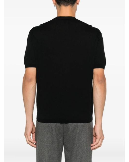 Emporio Armani Black Short-Sleeve T-Shirt for men