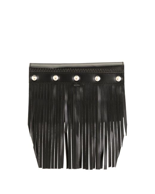 Comme des Garçons Black Fringe-detail Leather Wallet