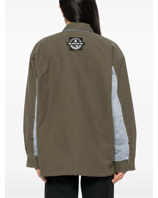 Izzue Green Mil-Spec Button-Down Jacket for men