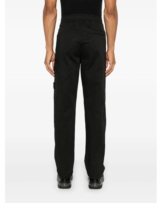 Stone Island Ghost Cargo Broek in het Black voor heren