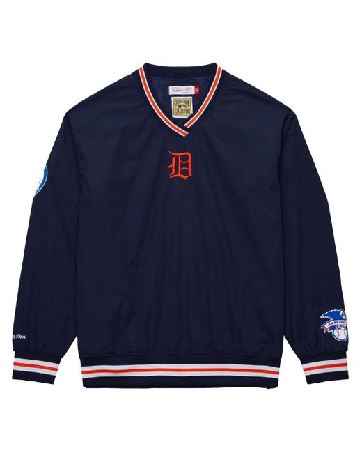 メンズ Mitchell & Ness Mlb Classic Vintage Logo "tigers" Pullover ジャージ Blue