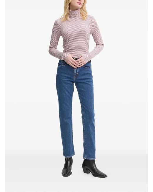 Levi's Blue 724 Logo-Patch Jeans