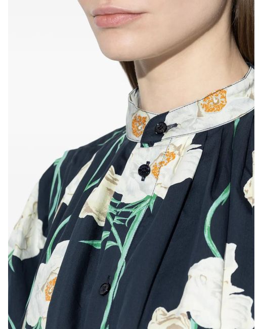 KENZO White Floral Motif Dress