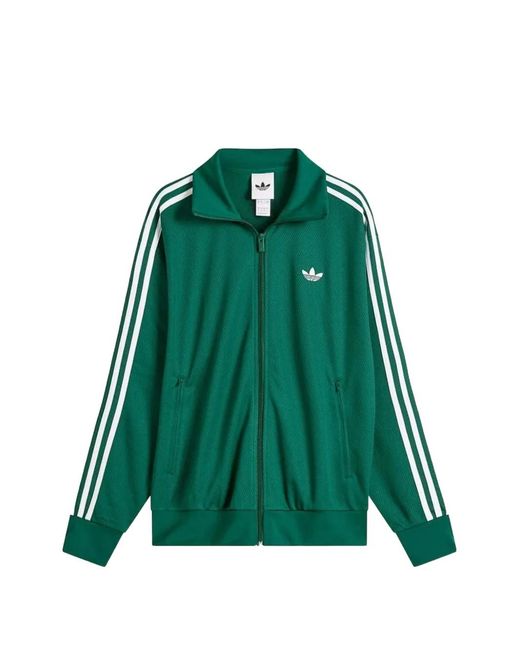 Adidas Green Firebird Side-Stripe Jacket for men