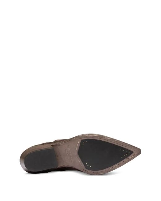 Officine Creative Brown Noelie Dd 106 Suede Ankle Boots