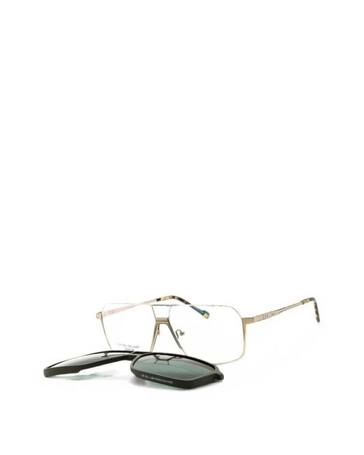 Zeiss Green Titanium Rectangle-Frame Glasses for men