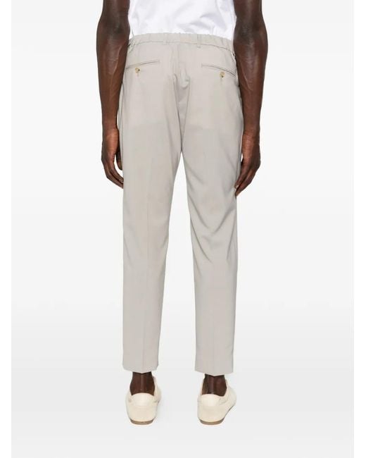 BE ABLE White Pleated Trousers for men