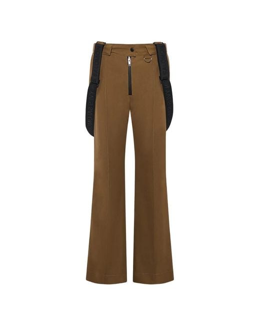 Yves Salomon Natural Logo-Strap Ski Pants