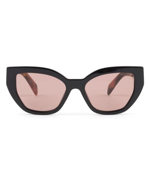 Prada Brown Tortoiseshell-Effect Cat-Eye Sunglasses