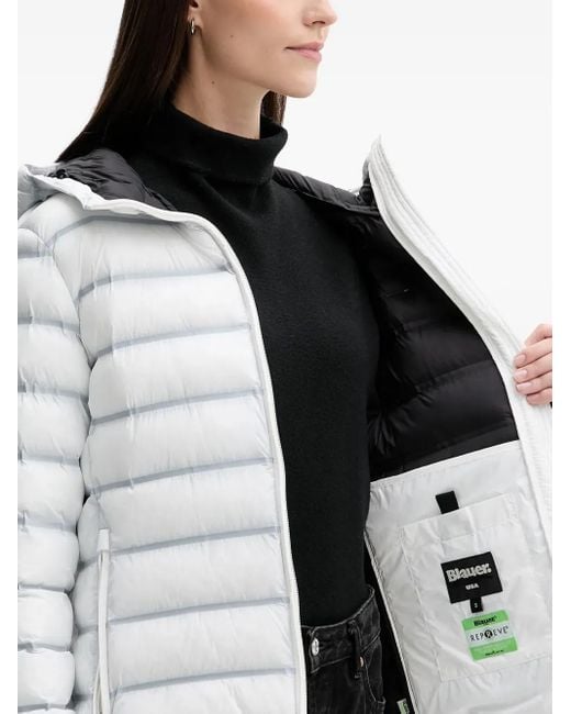 Blauer White Ellis Hooded Jacket
