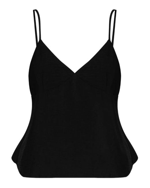 Gestuz Black Gzcamila V-Neck Blouse