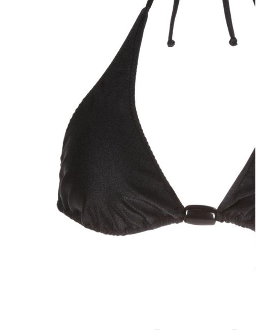 Adriana Degreas Black Zweifarbiger Triangel-Bikini