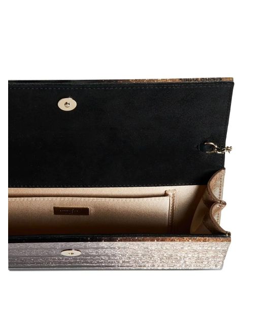 Jimmy Choo Multicolor Metallic Effect Dégradé Glittered Plexi Sweetie Clutch Bags