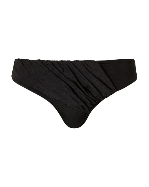 Twinset Black Gerafftes Bikinihöschen