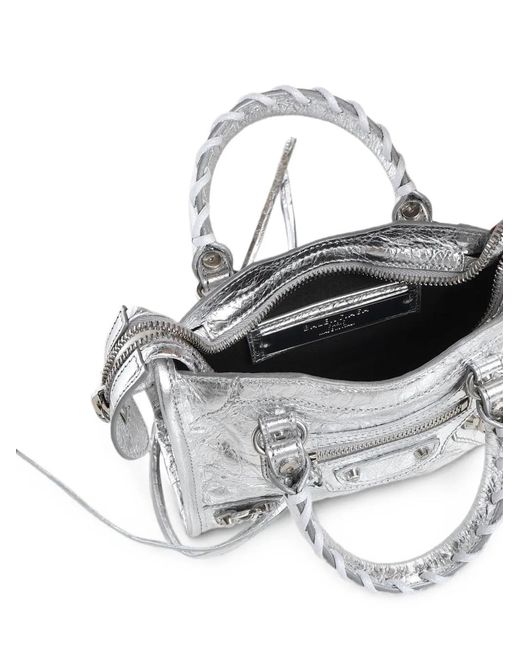 Balenciaga Metallic Leather Shoulder Bag