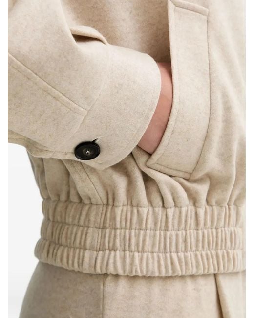 Liviana Conti Natural Rooney Zip-Up Jacket