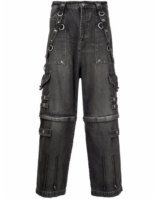 Balenciaga Raver Baggy-Jeans in Gray für Herren