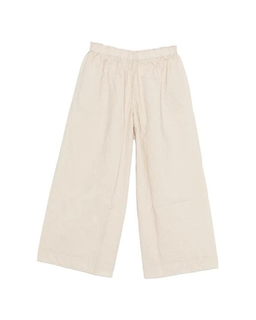 Daniela Gregis White Elasticated Trousers