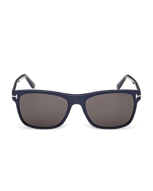 Tom Ford Gray Rectangle Detail Sunglasses Ft0698 for men