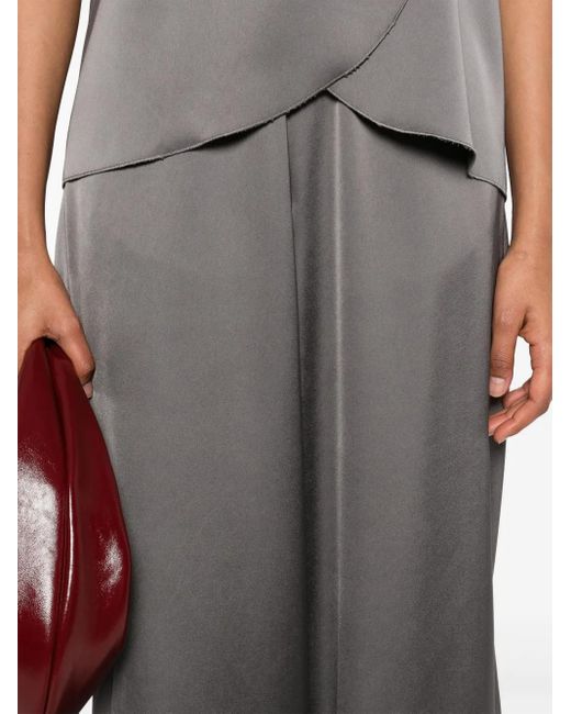 Pantalon En Satin Blanca Vita en coloris Gray