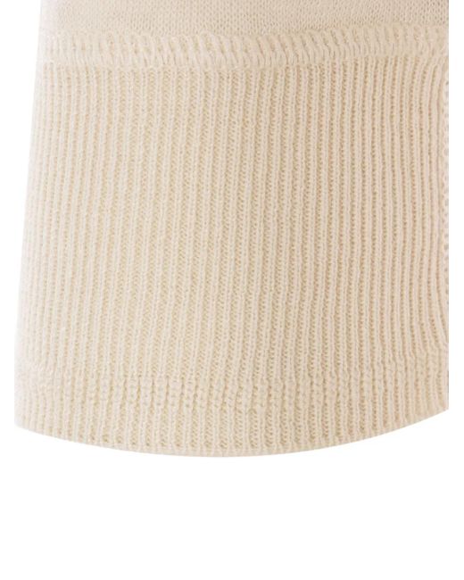 Chloé White Henley Top