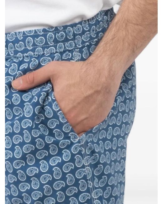 メンズ Hartford ペイズリー ショートパンツ Blue