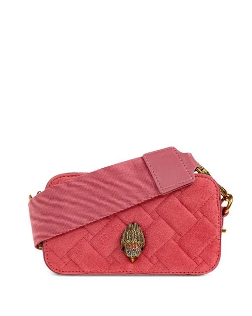 Kurt Geiger Red Mini Kensington Quilted Shoulder Bag