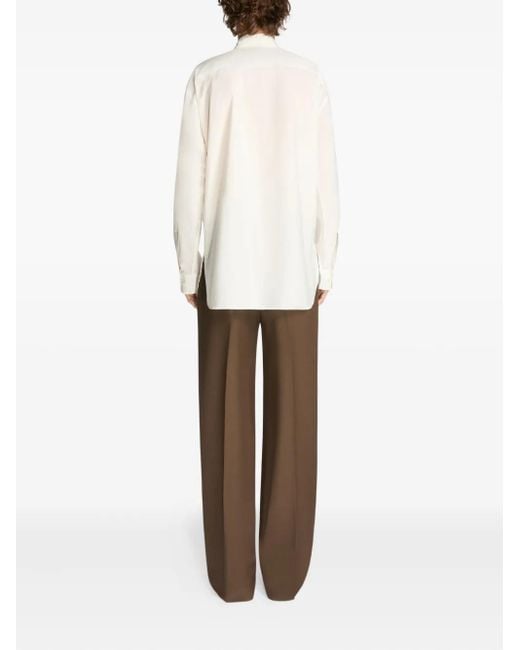 Chemise En Coton À Fleurs Dries Van Noten pour homme en coloris White