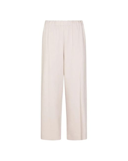 Fabiana Filippi White Pantalon À Taille Élastiquée