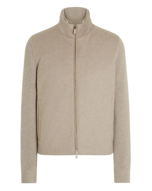 Zegna Natural Oasi-Cashmere Cardigan for men