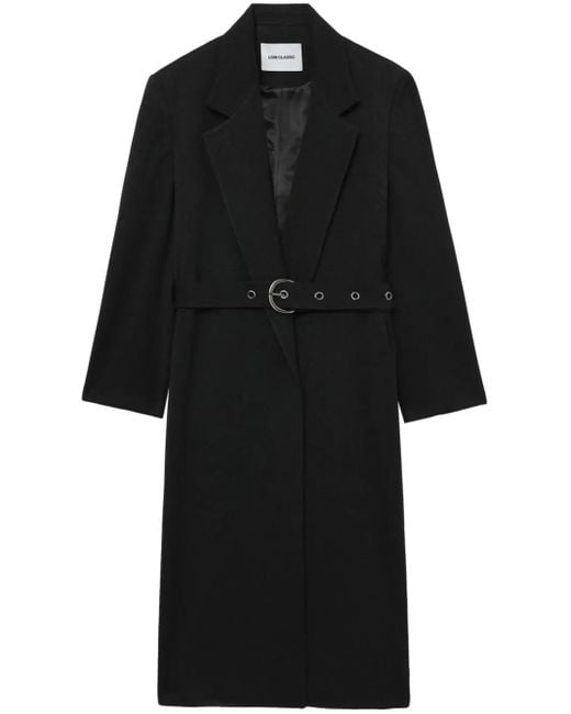 Low Classic ベルテッド シングルコート Black