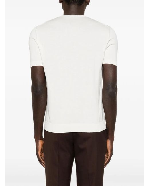 Eraldo White T-Shirt À Manches Courtes for men