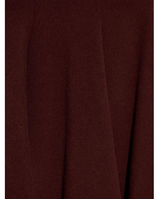 Max Mara Red Camel Drap Mini Skirt