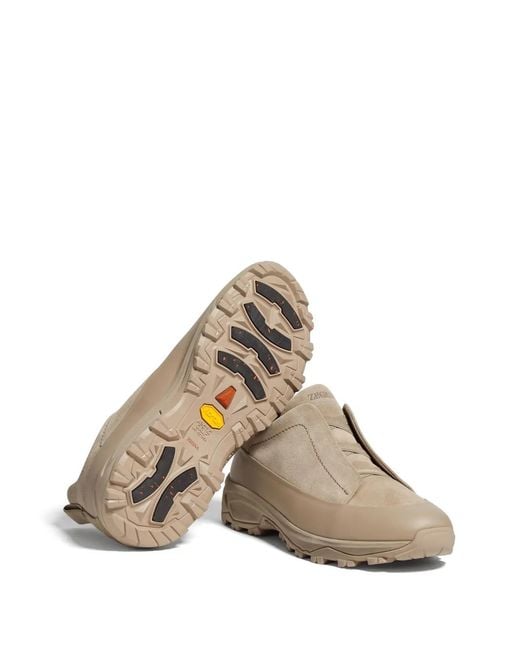 Zegna Brown Monte Sneakers for men