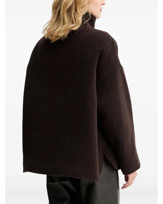 Sessun Black Single-Breasted Coat